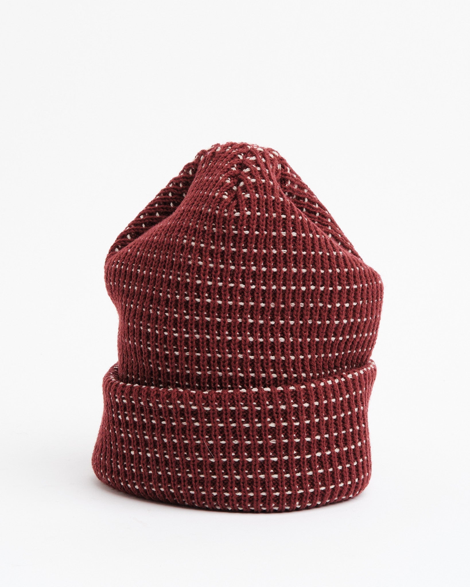 Waffle Beanie Maroon