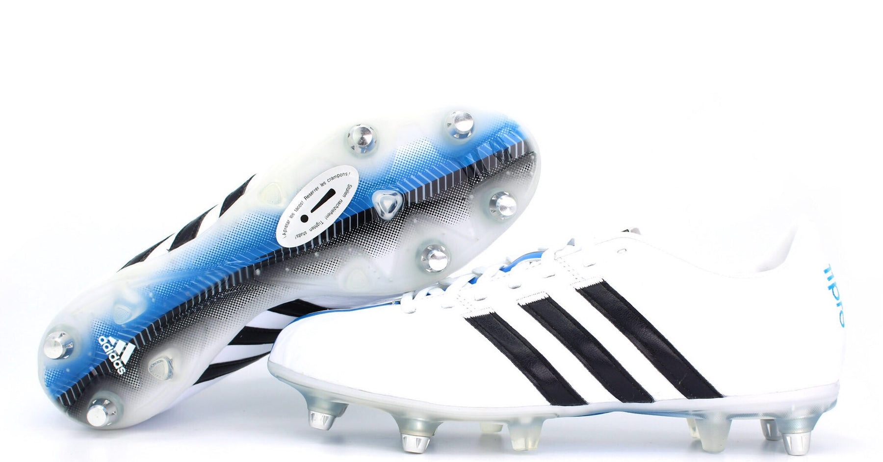 conversión Hacia abajo Empresario Adidas Adipure 11pro XTRX SG White/Core Black/Solar Blue (B40830) – Retro  Soccer Cleats