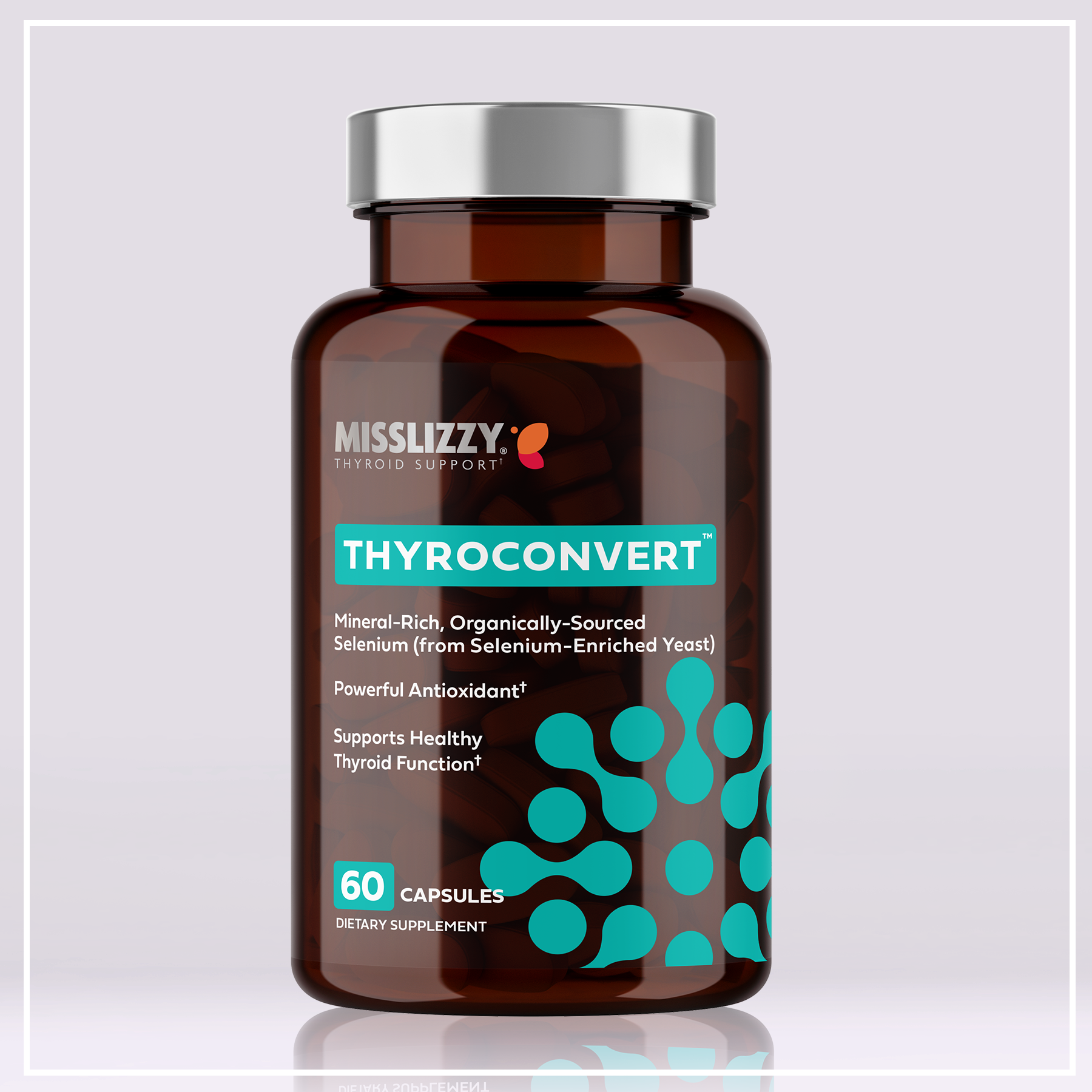 Thyroconvert Selenium-Enriched Yeast, Selenomethionine Thyroid Support Formula - Miss Lizzy Thyroid Supplements product image