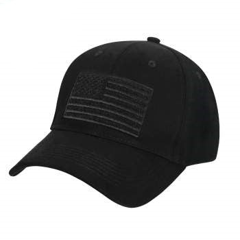 Tactical Ball Cap (Black) w/hook & loop field for patch - OSFM