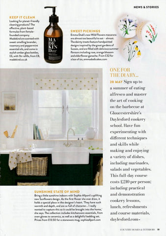 Madekind article in Country Home & Interiors May 2023
