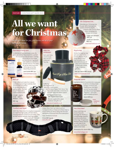 MadeKind featured in Carriage Driver Magazine Gift Guide Christmas 2023