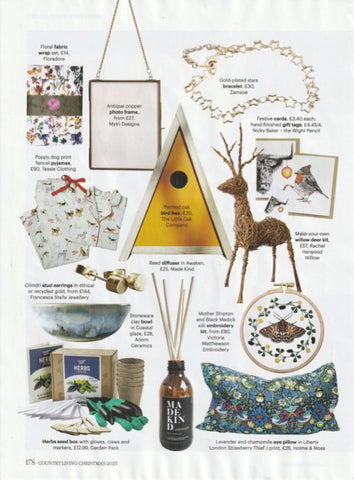 MadeKind Awaken Reed Diffuser featured in Country Living Magazine Christmas 2023 issue