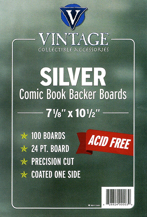 Silver Comic Backing Boards