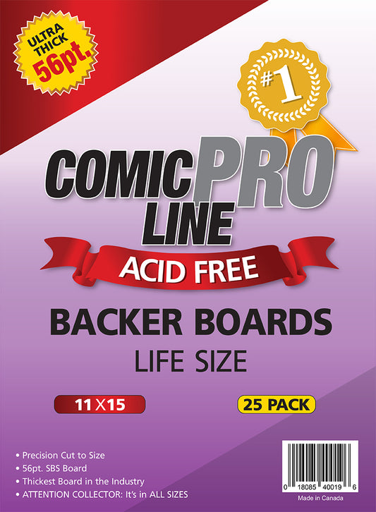 100 x Magazine Size Comic Backing Boards White Ultra Pro Rigid Protection  22pt