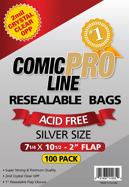 Comic Book Bags - Comic Pro Line 100 Count – Cards Comics Toys