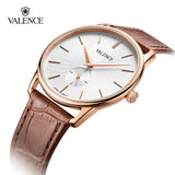 VALENCE Leather Strap Sapphire glass Watch