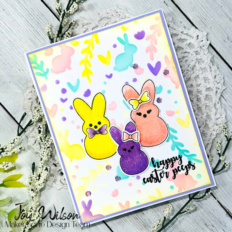 Stencil - Easter Background - Maker Forte - 4 Layers