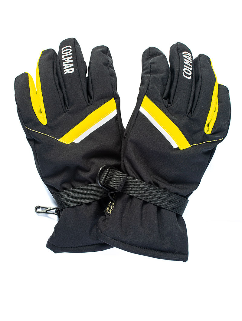 black ski gloves