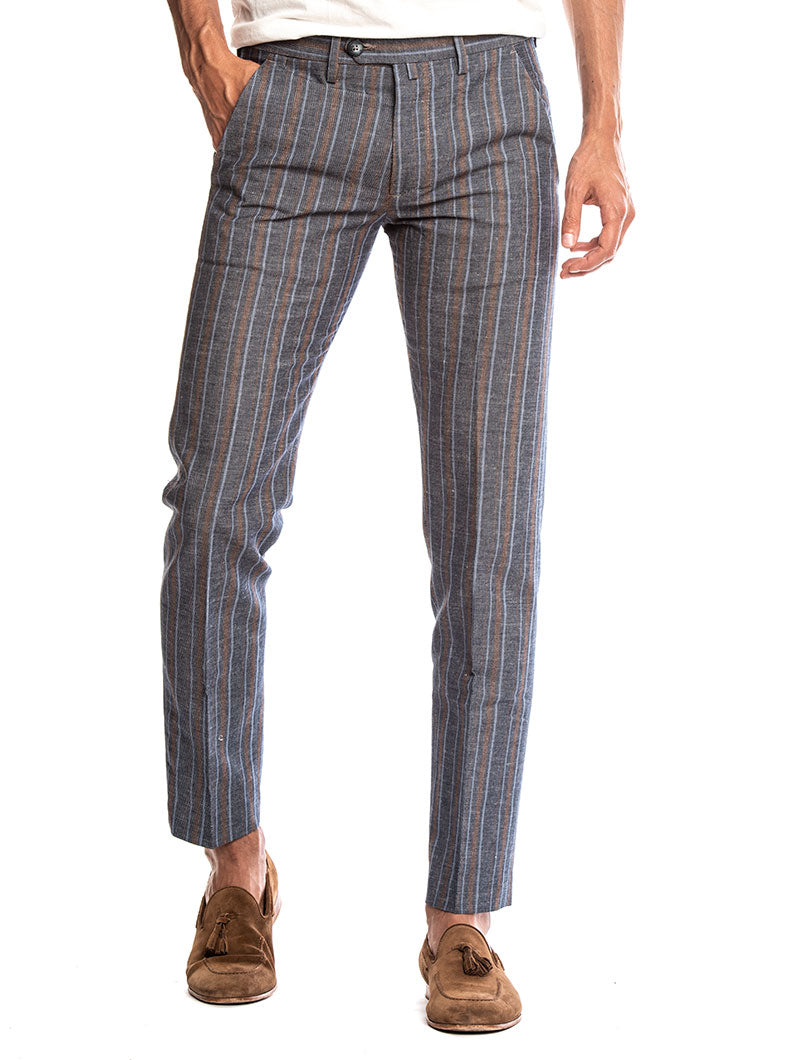 linen pants striped