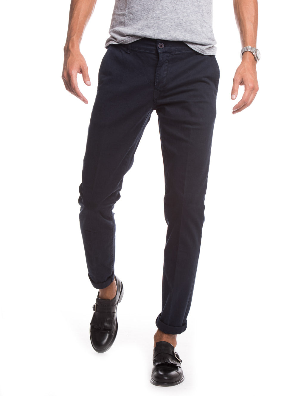 navy blue casual pants