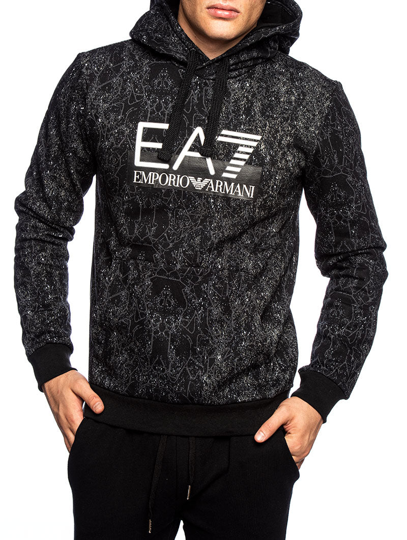 ea7 black hoodie