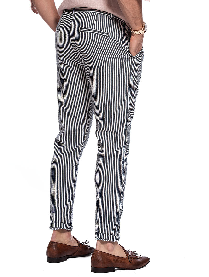 Men's Striped Pants in Seersucker – Nohow Style