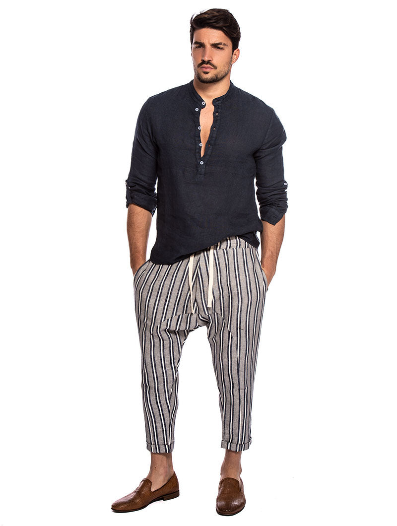 male striped pants