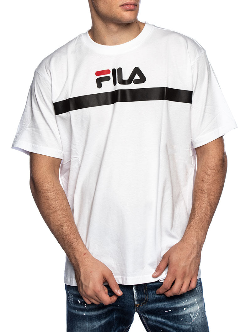 mens white fila t shirt