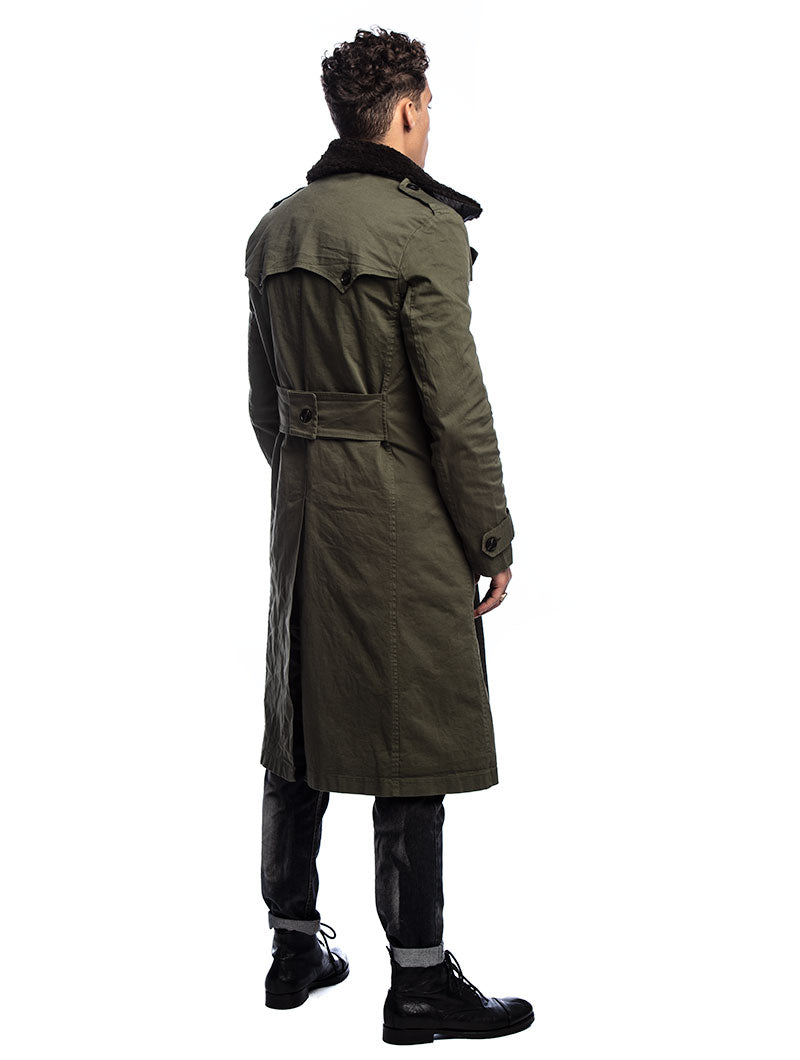 BRITISH TRENCH COAT IN ARMY GREEN – Nohow Style