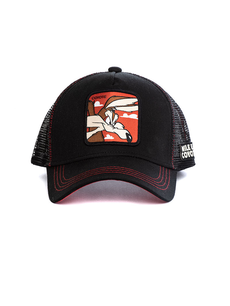 WILE. E COYOTE CAP IN BLACK AND RED – Nohow Style