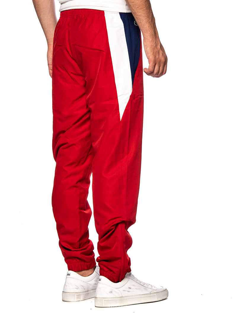 red lacoste sweatpants