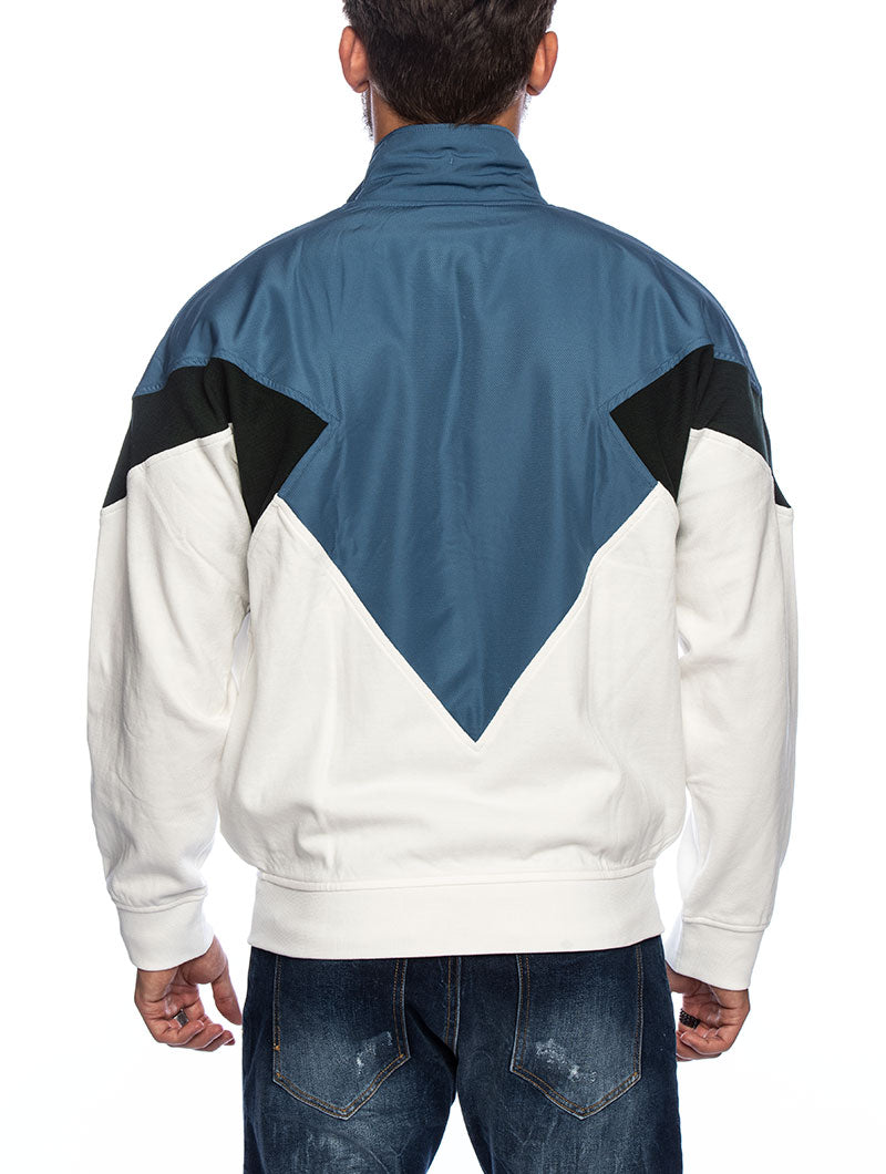 LACOSTE TRACK JACKET IN BLUE AND WHITE – Nohow Style