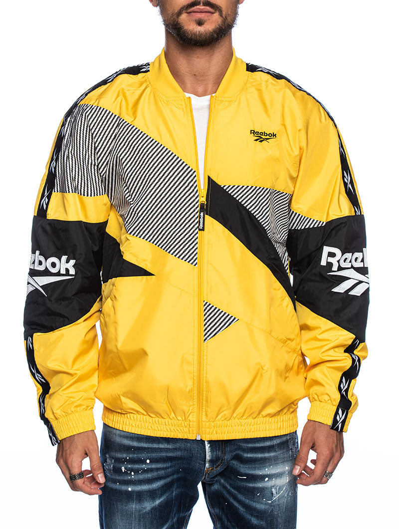 yellow reebok windbreaker