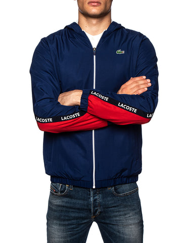 red lacoste jacket mens