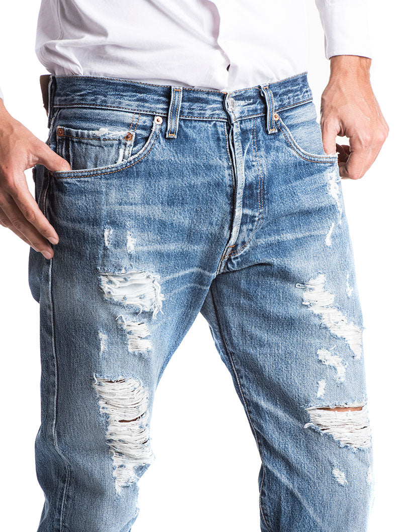 levis 501 ripped jeans