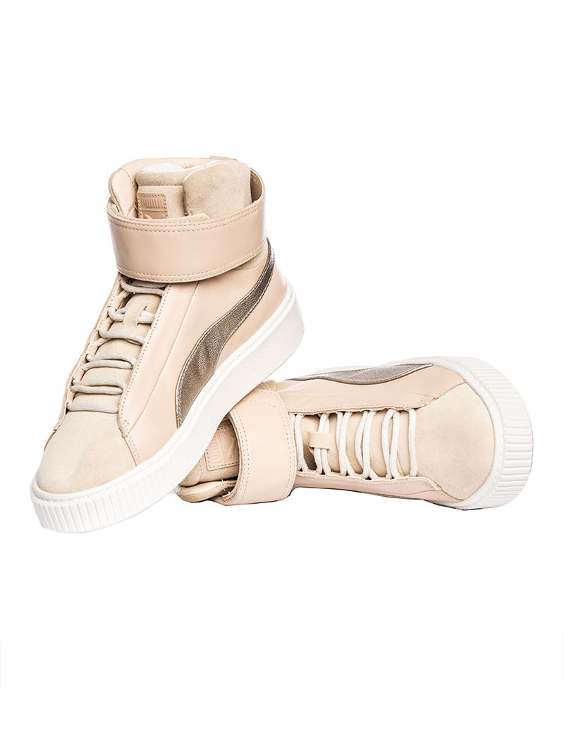 puma basket platform mid up wn's