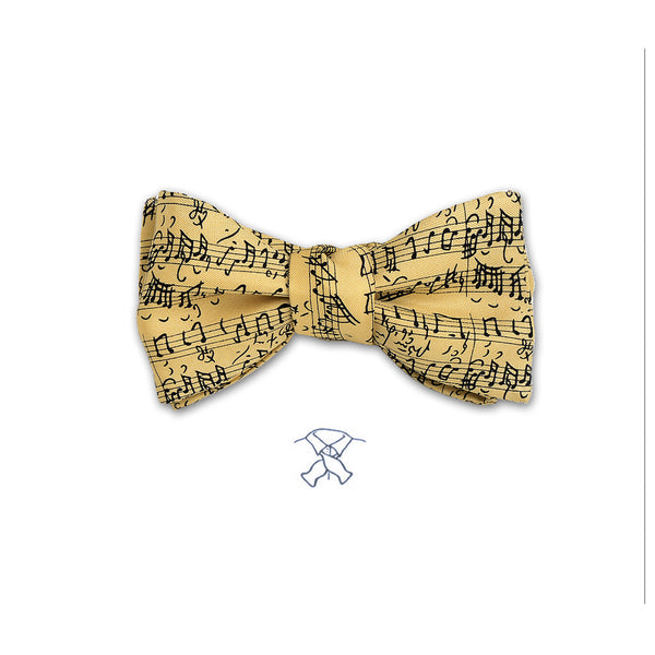 Music Notes Bow Tie by Josh Bach