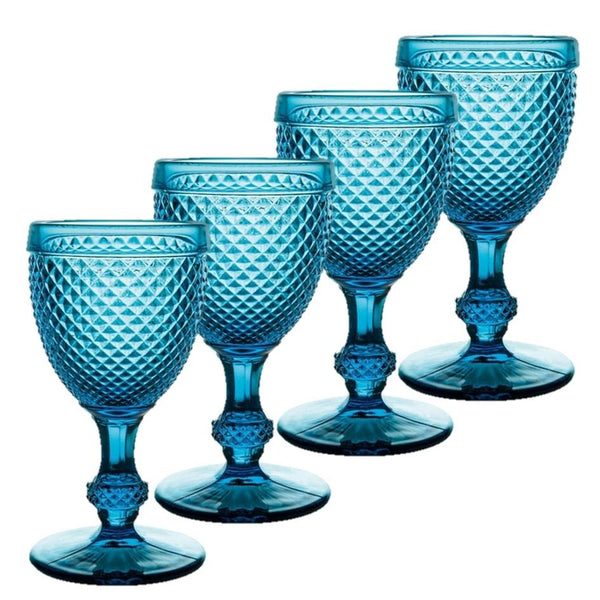 Bicos - Set Of 4 Water Goblets Amber – Il'argento USA