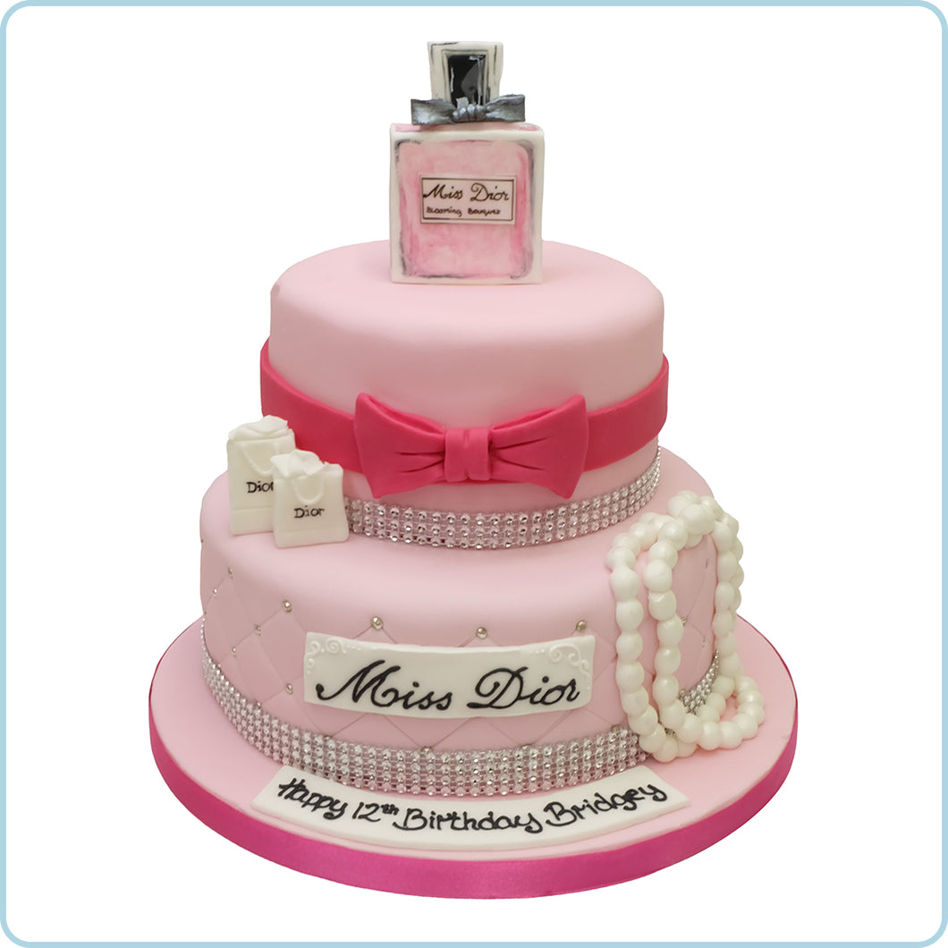 Pink Dior - Decorated Cake by Alison Lee - CakesDecor