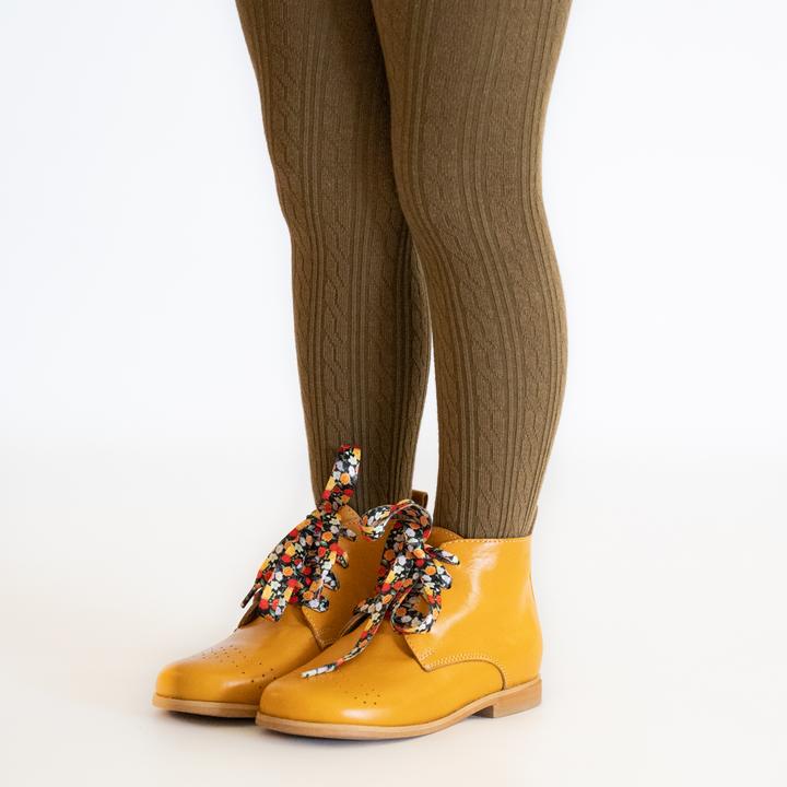 Cable Knit Tights - Sunlit Valley