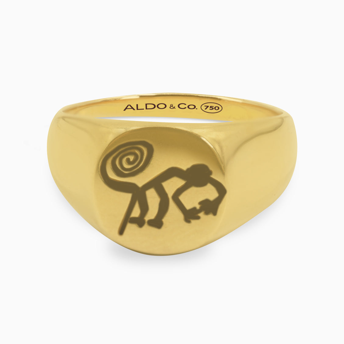 chevalier en oro amarillo de 18K jeroglífico de - Aldo & Co.