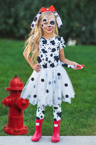 Girls Dalmatian Costume Set