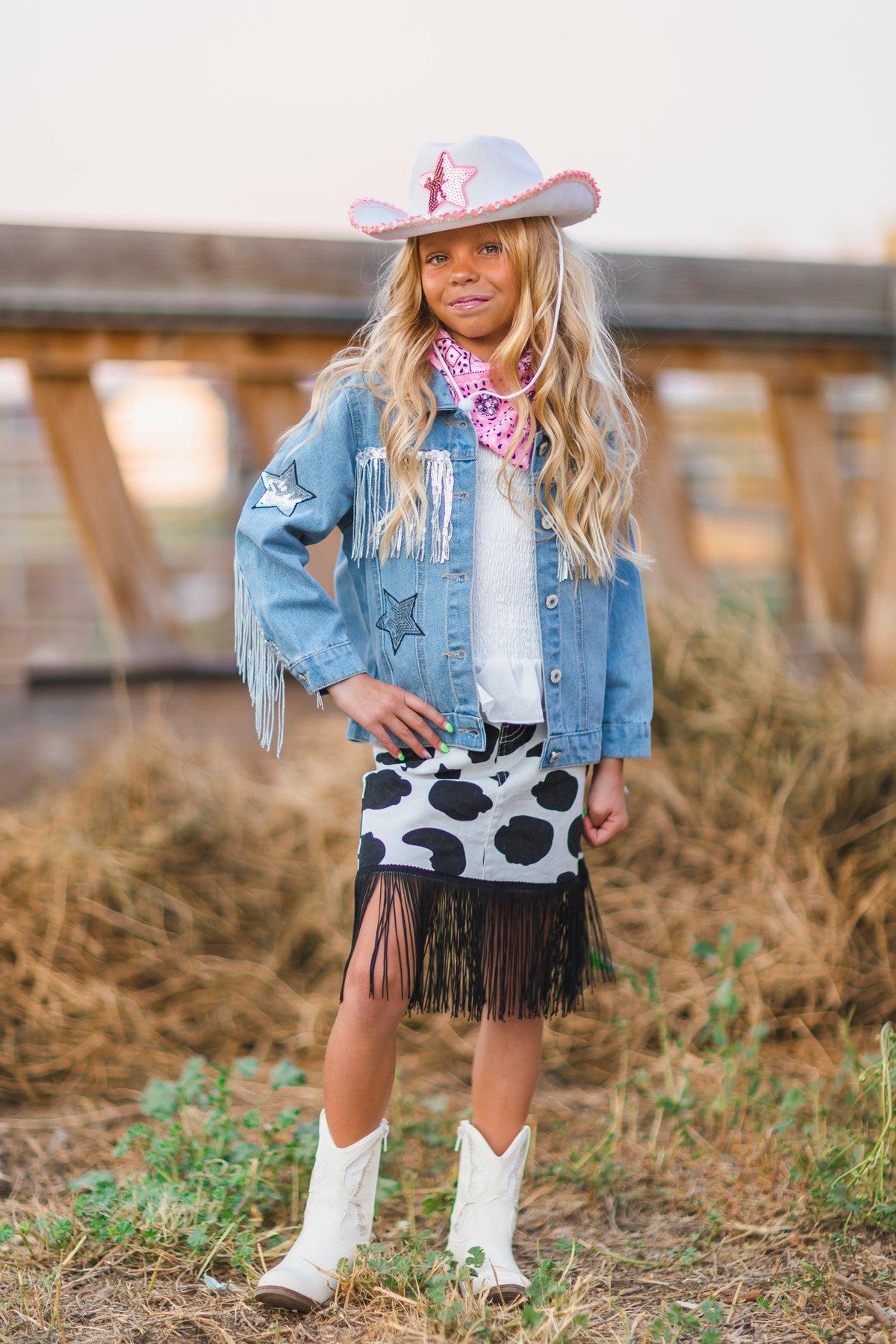 Cowgirl Costume - 3 Piece Set | Sparkle In Pink