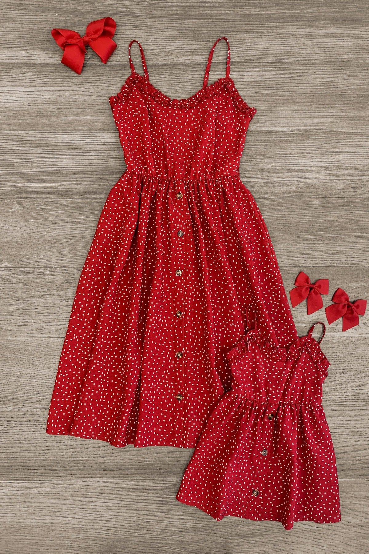 Image of Mom & Me - Red Polka Dot Dress