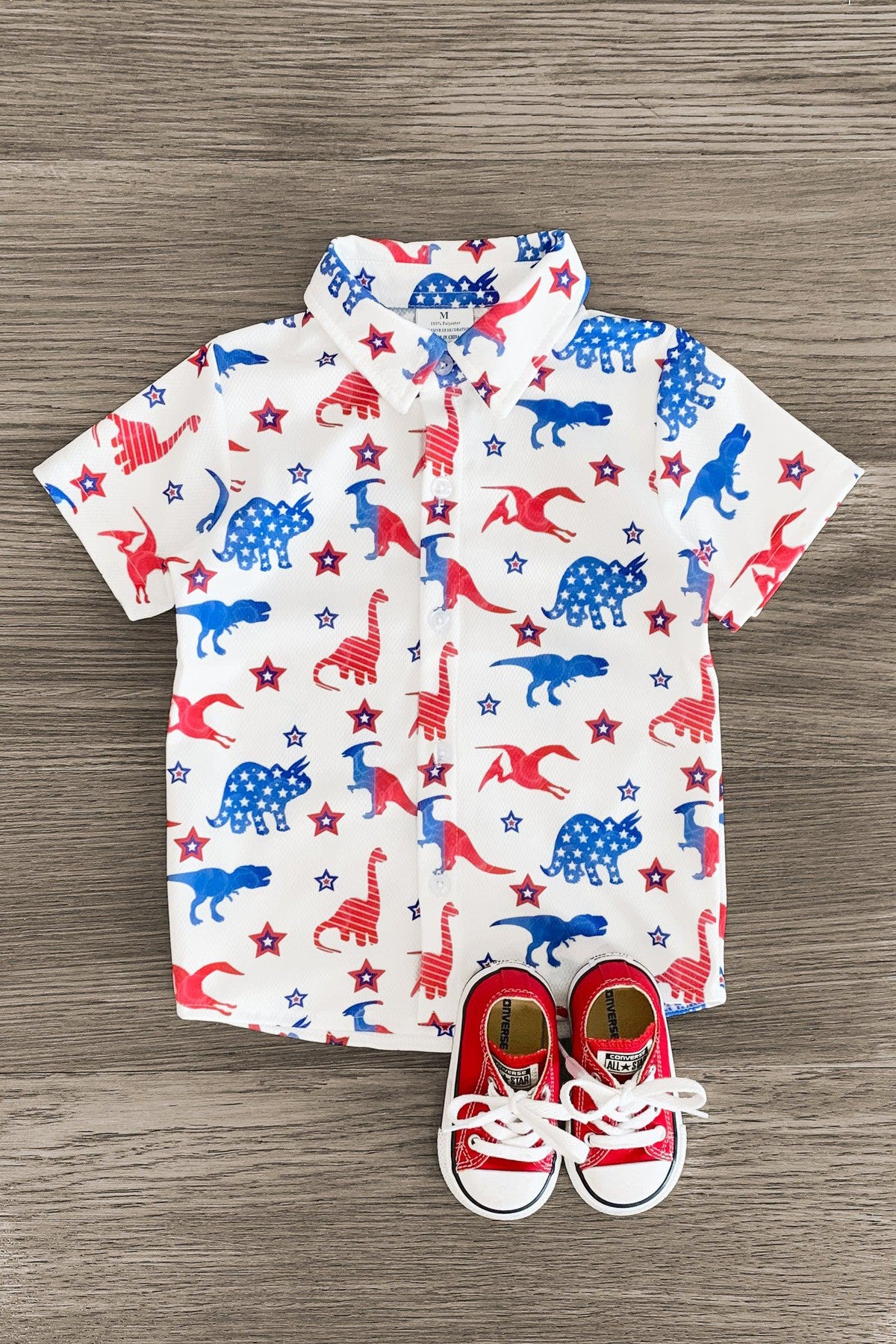 Image of American Dinosaur Button Down Shirt