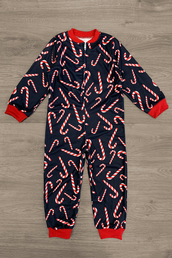 Candy Cane Onesie Family Pajamas - AND PET BANDANA! | Sparkle In Pink