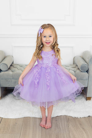 Deluxe Lavender Sparkle Dress | Sparkle In Pink