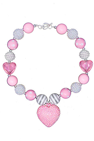 Pretty In Pink Chunky Bubblegum Necklace OR Bracelet Ages 3+ Spring Su –  Big Sky Jewels