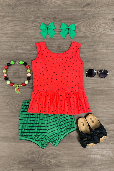 Watermelon Short Set | Sparkle In Pink