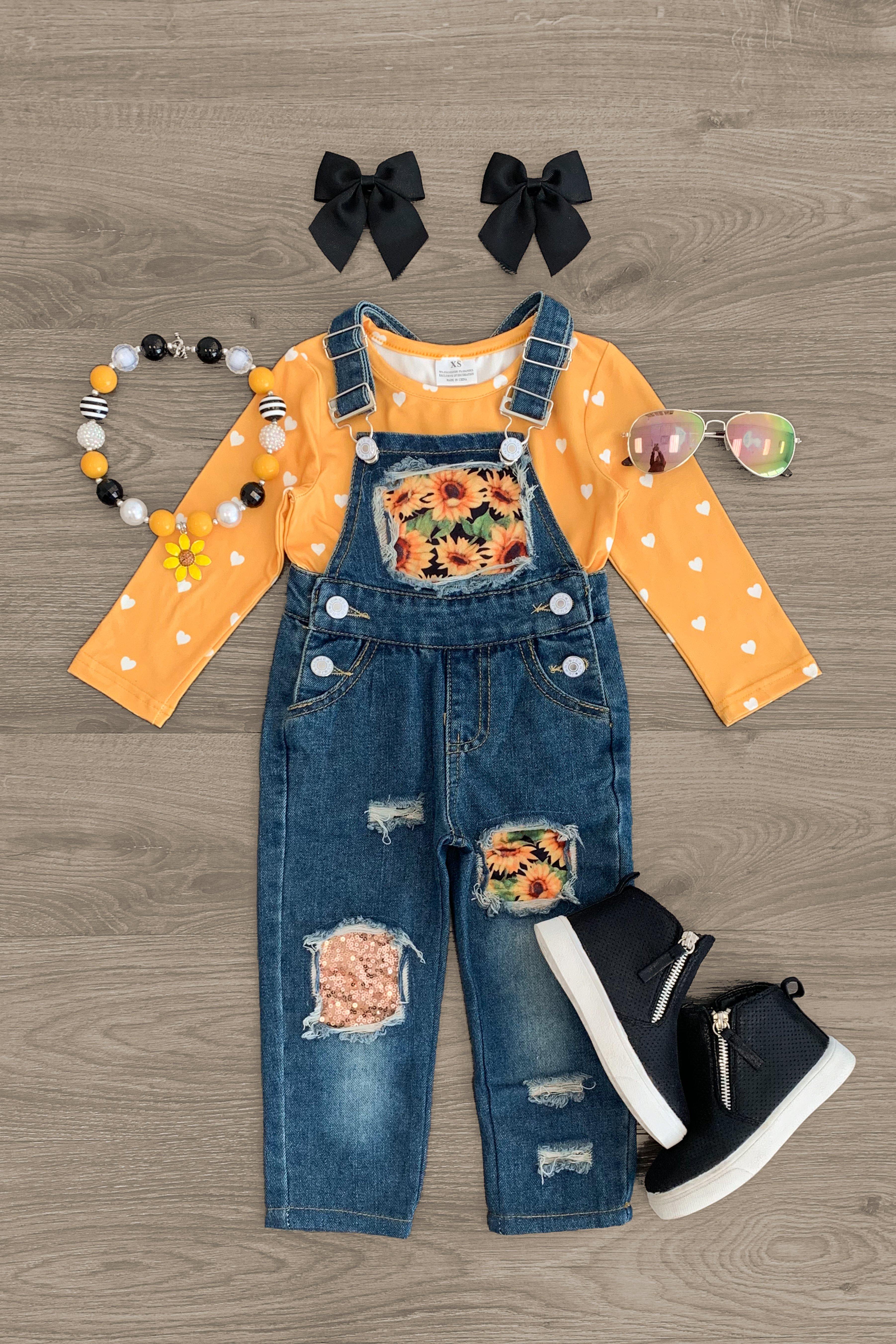 sunflower jean overalls