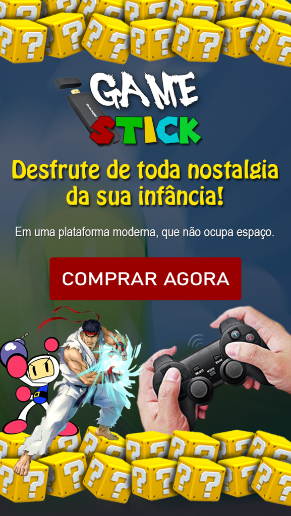 Vídeo Game Stick Retrô Controle Sem Fio HDMI 3500 Jogos