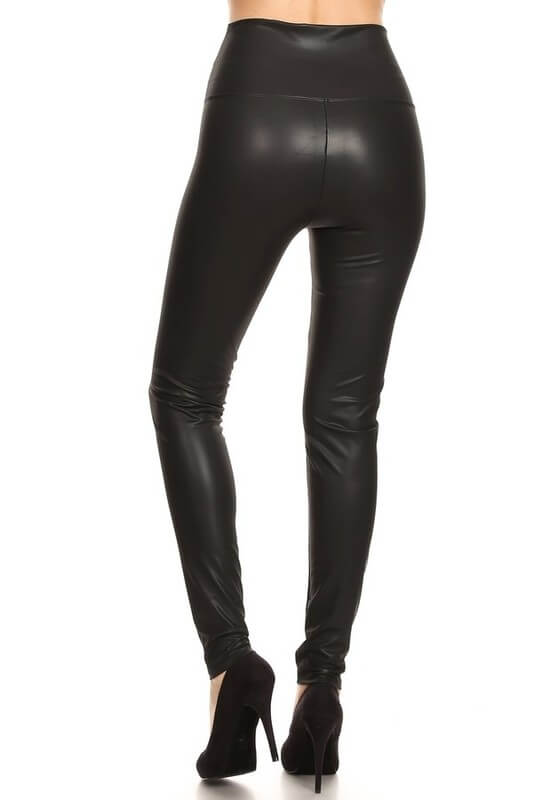 Verwoesten Beknopt Verplaatsbaar Faux Leather Liquid Leggings | High Waist Leggings – Jolie Vaughan Mature  Women's Online Clothing Boutique