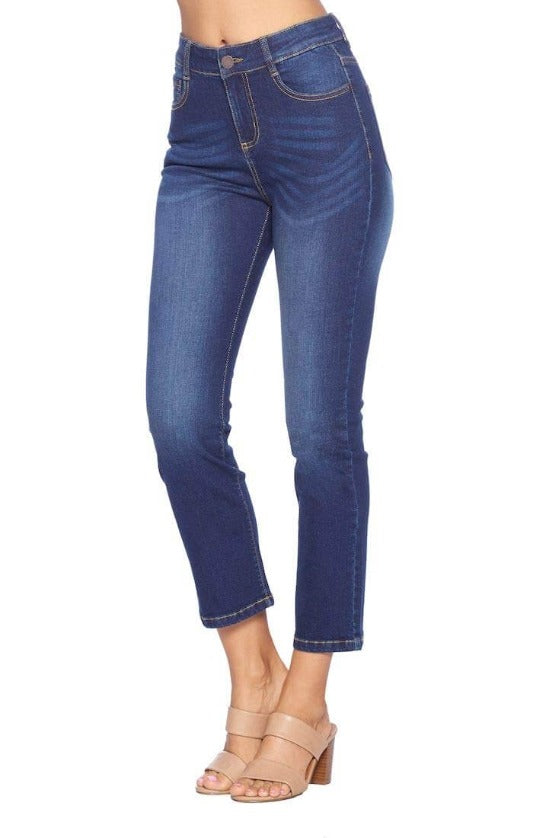 Dark Wash High-Rise Ankle Jeans – Jolie Vaughan Mature Women's Online  Clothing Boutique