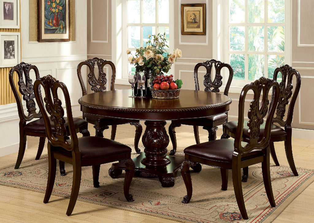 60 inch round cherry dining table