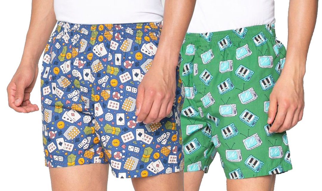 mens 100 cotton boxer shorts