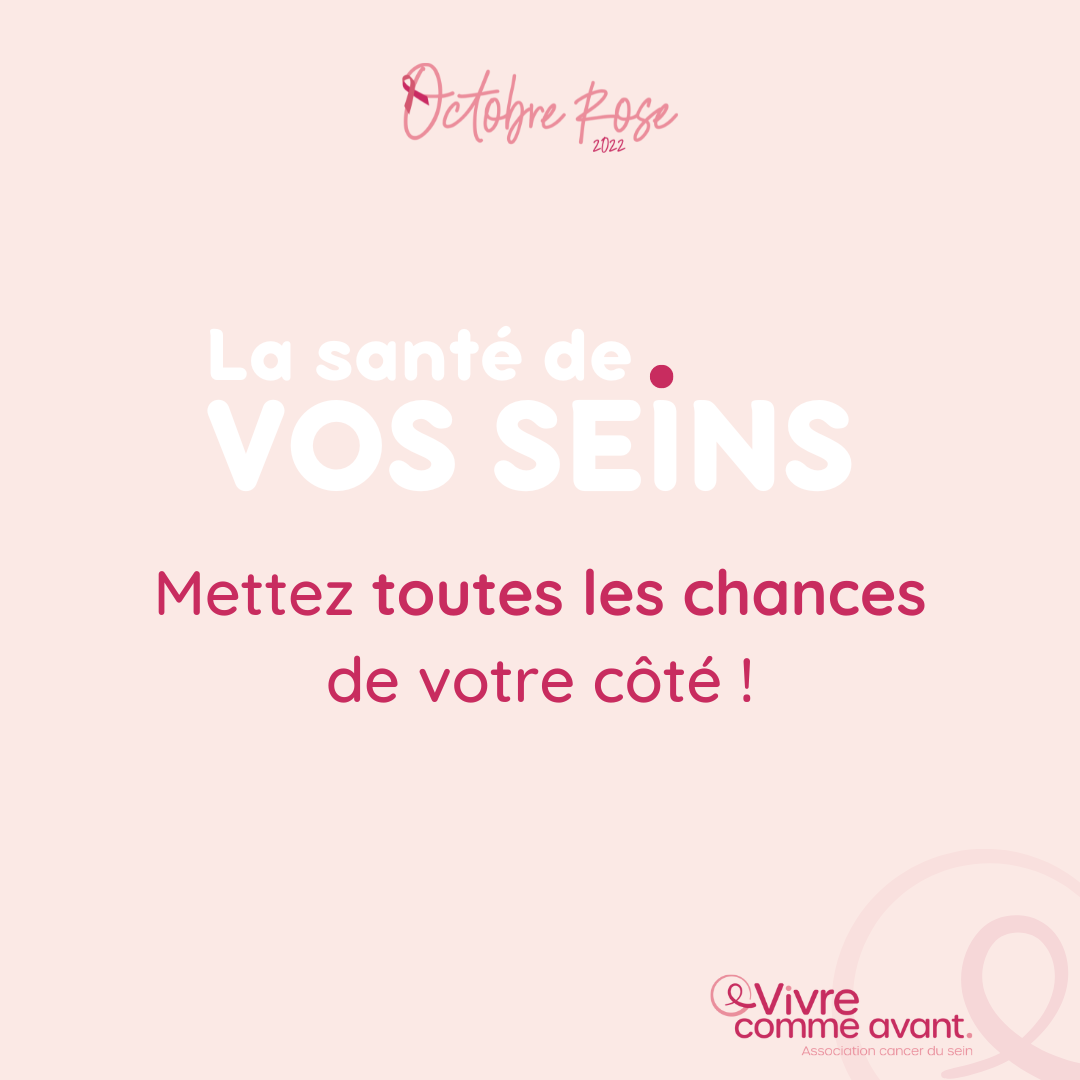 la santé de vos seins octobre rose