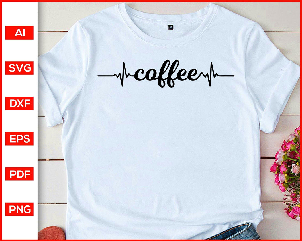 Download Coffee Heartbeat Svg Editable Svg File