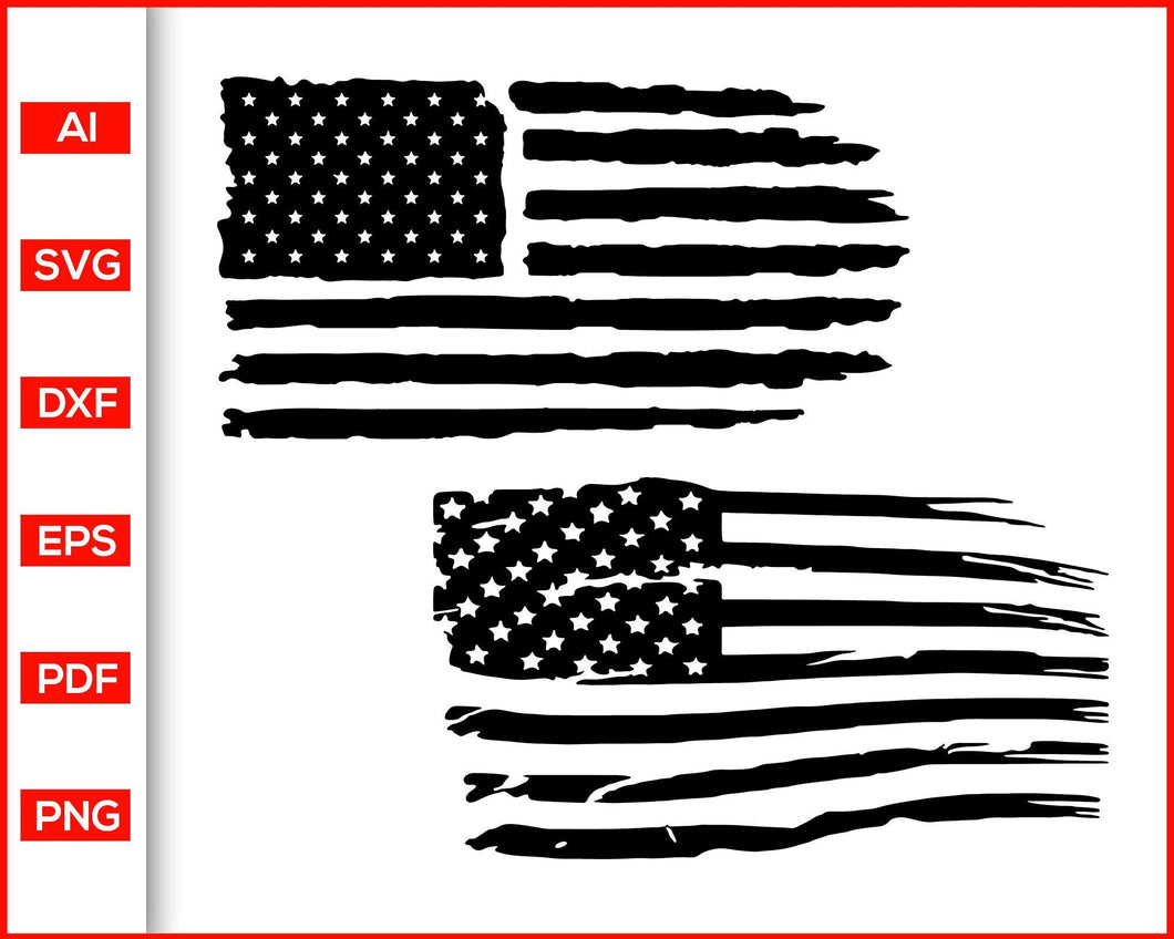Download Distressed American Flag Svg Editable Svg File