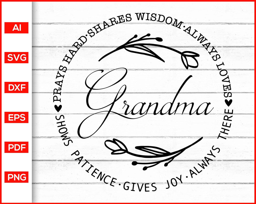 Download Grandma Svg Mother S Day Svg Mom Grandmother Svg Editable Svg File